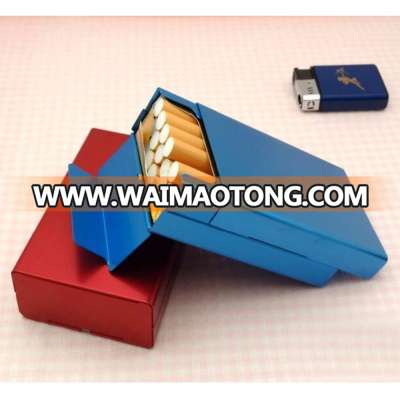 Hot Selling Sliding Cover Aluminum Cigarette Case 5 Color.