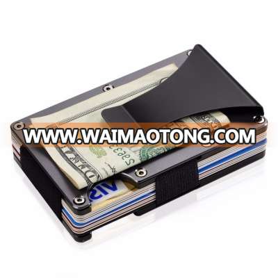 Aluminum Minimalist Slim Money Clip Metal Wallet RFID Blocking Wallet for Men