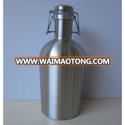 Stainless Steel Beer Growler 32oz /64oz Craft Beer Bar Brewery Bottles Keg