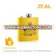 zeal 6oz stainless steel hip flask