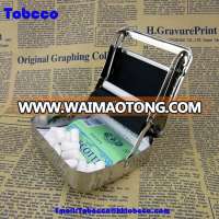 China Factory 70mm Metal Automatic Cigarette Tobacco Roller Machine Box Case Tin Cigarette Rolling